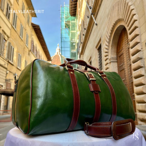 Borse da viaggio in pelle fatte a mano in Italia per uomo