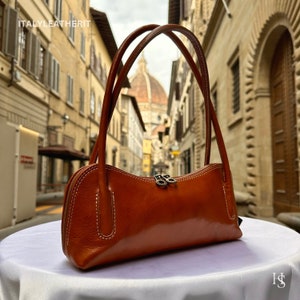 Italian Handmade Leather Bags For Woman l l Elegant Leather Tote From Florence image 4