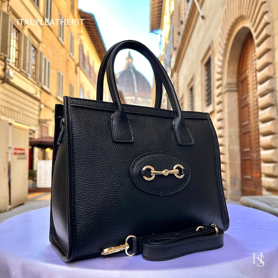 Bolsos de piel hechos a mano italianos para mujer l l Elegante bolso de piel de Florencia bolso negro Etsy Mexico