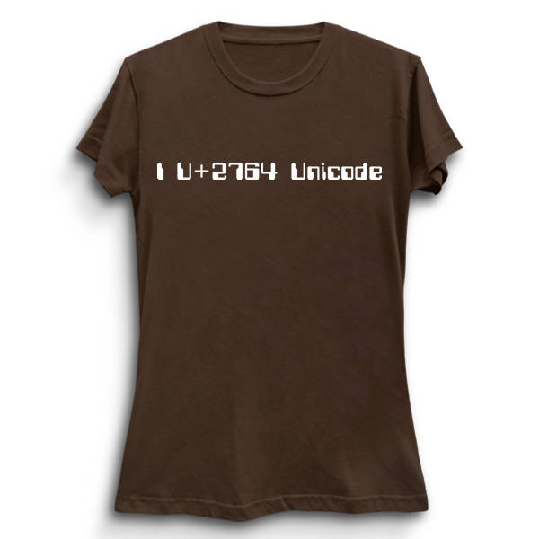 I Heart Unicode T-shirt / I U2764 Unicode / Coding / Hearts / Computer ...