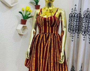 Bayode African print dress, African clothing for women, African wedding