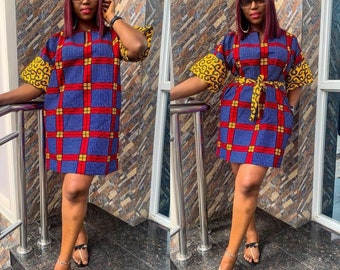 Khloe African clothing for women, African wax dress, African print dress for women, African clothing