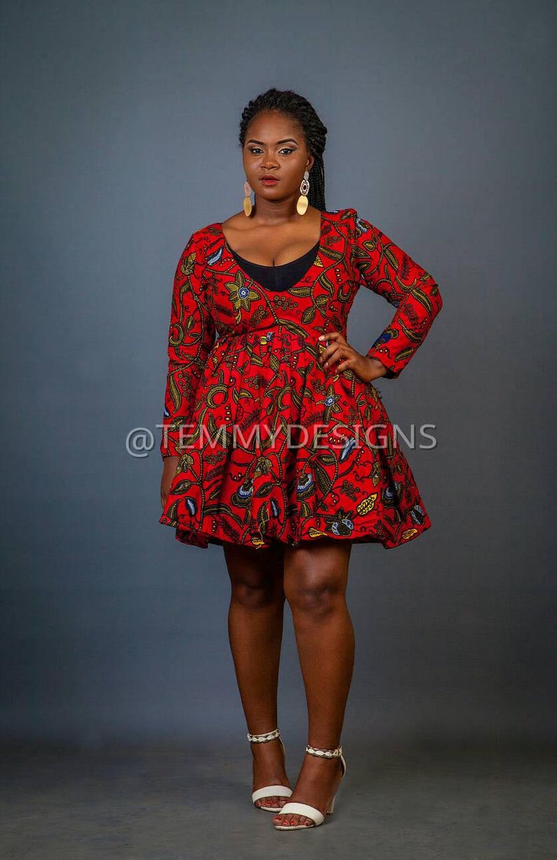 Tessy African dress / African dresses / African print dress Etsy