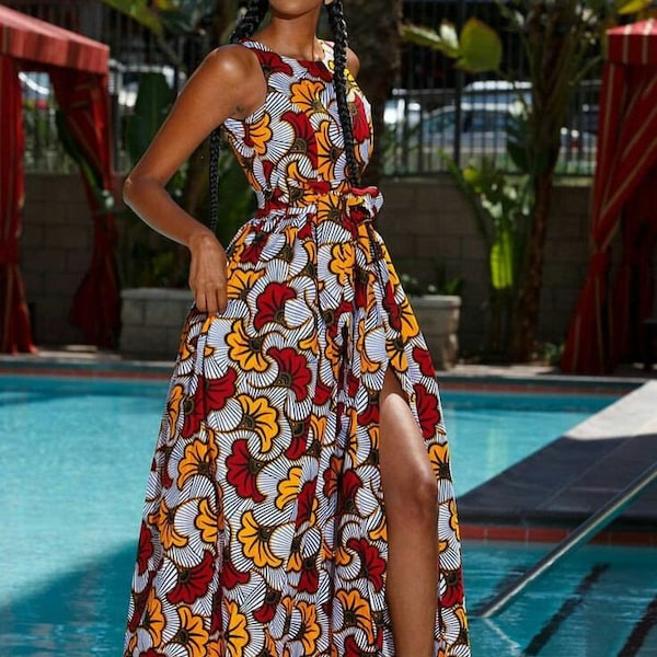 African Maxi Dress - Etsy