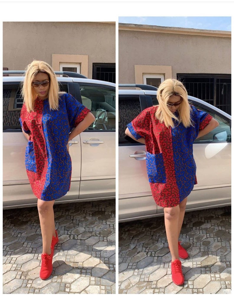 Eve African print dress / African wax dress / Ankara  dress / image 1