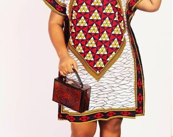 Yeni African print dress / African shift dress / African print dress for women