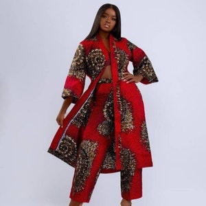 AFRICAN WOMEN CLOTHING, Samantha 2 Pieces Set For Women, African Print Dress, Ankara Dress