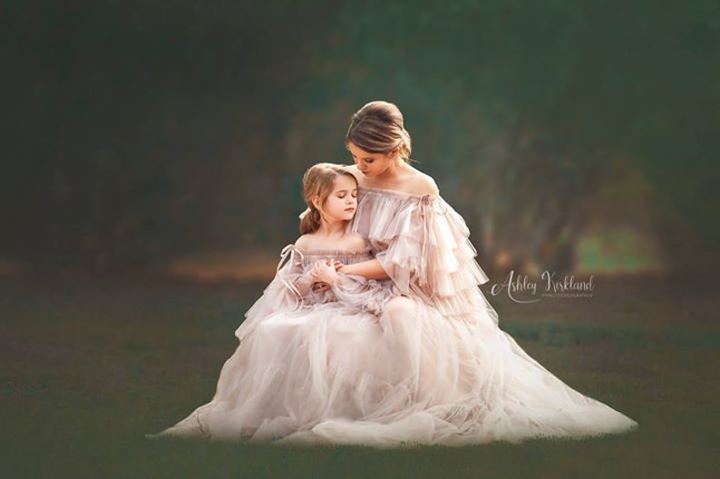 mommy and me maternity gowns