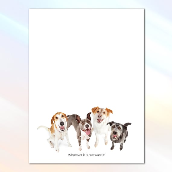 Printable Stationery Dog Lover Stationery Dog Stationery Etsy