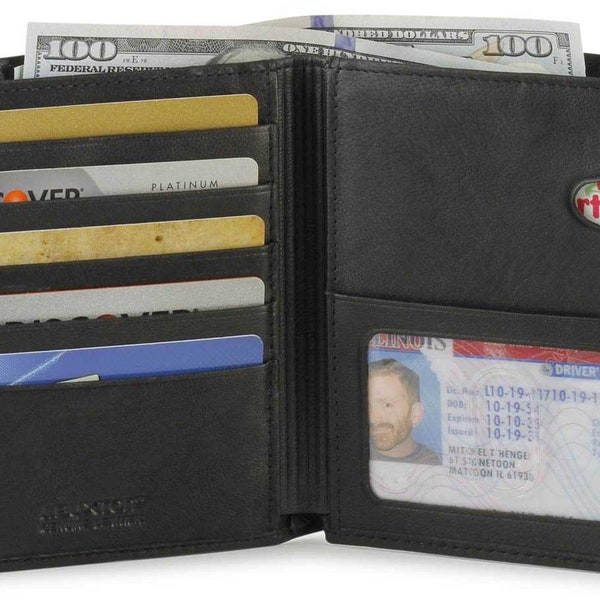RFID Buxton Double High Hipster Wallet