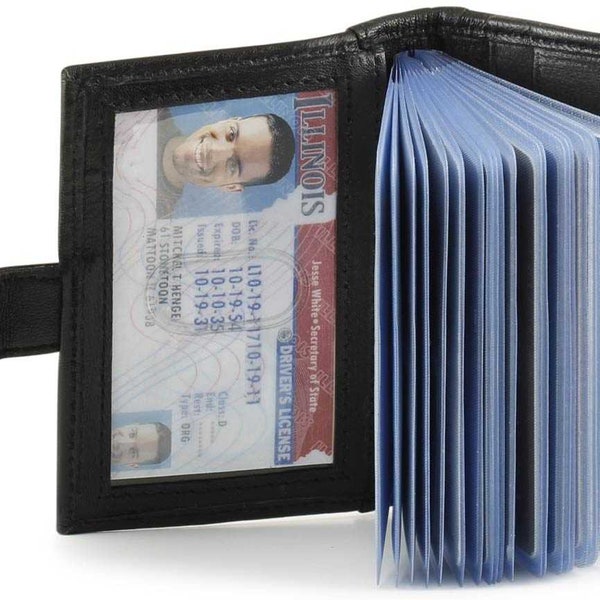 RFID Compact Snap Card Holder