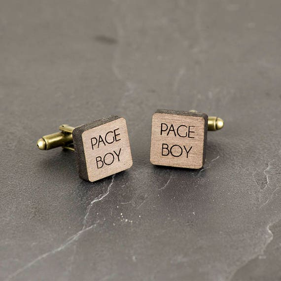 page boy cufflinks