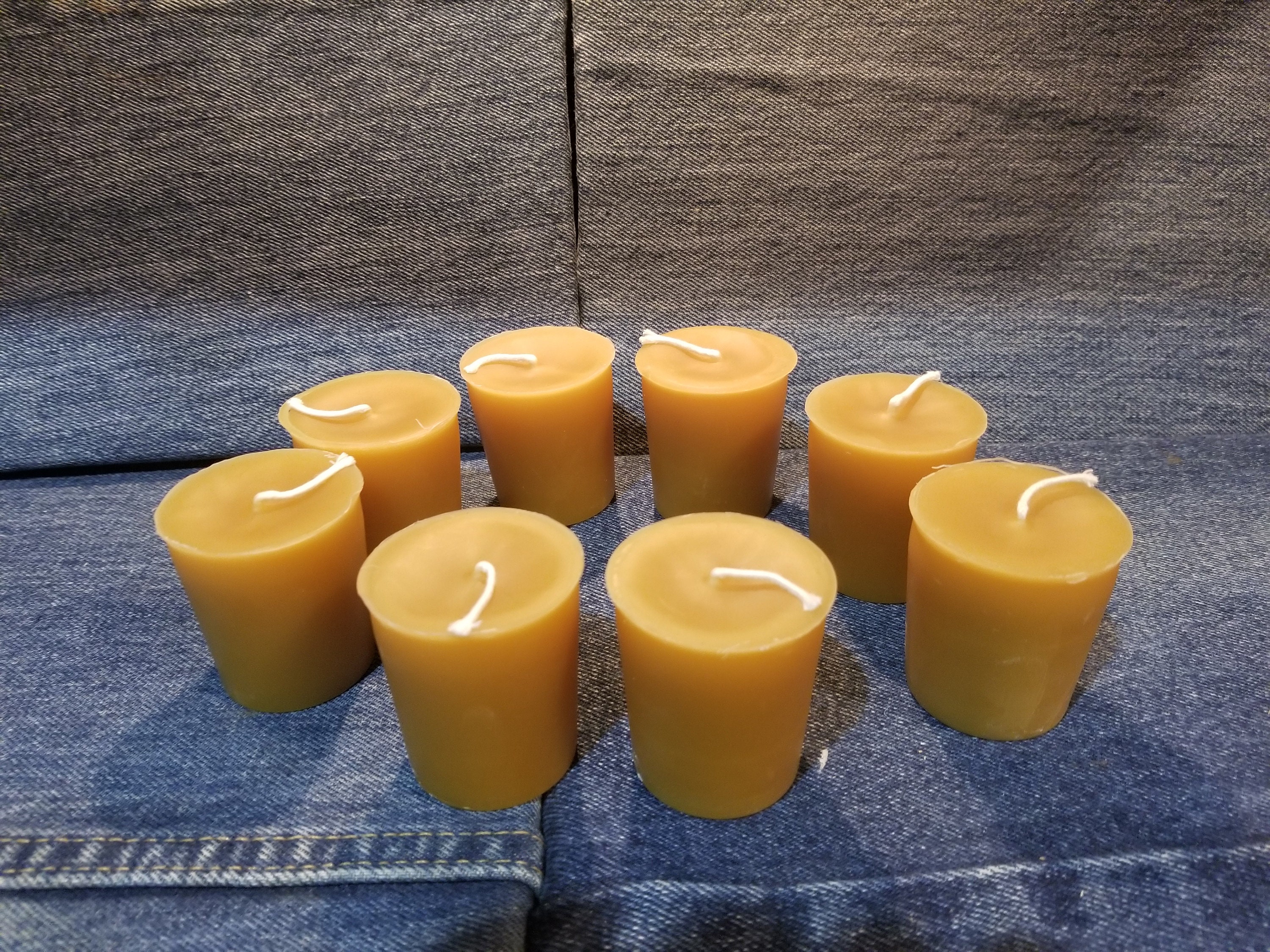 BlueBee Pure Beeswax Candles Bulk for Home - 50pcs Tall Thin 50 pcs Yellow
