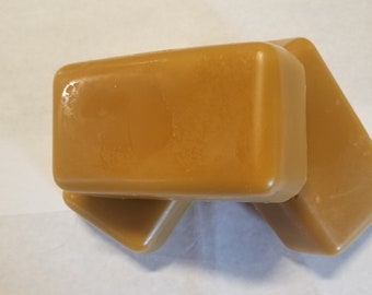 3 1 pound blocks of 100 percent pure naturally honey scented triple filtered Beeswax