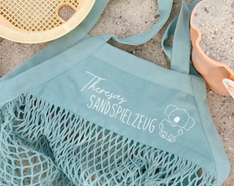 personalisierte Tasche für Sandspielzeug | Sandspielzeugtasche | Strandtasche