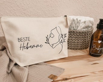 Geschenk für Hebamme Tasche aus Bio-Baumwolle