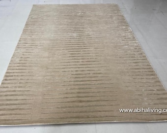 Hand Tufted Wool Viscose Rug, Made To Order