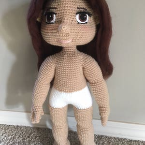 doll with princess outfit crochet pattern image 2