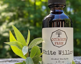 White Willow Tincture extract natural herbal bark supplement tea powder free shipping