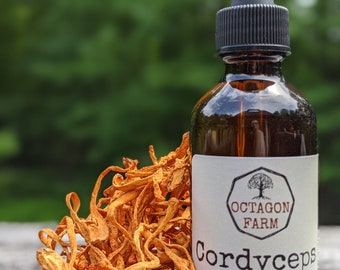 Cordyceps Tincture double extraction medicinal mushroom fungus natural herbal extract supplement tea powder free shipping