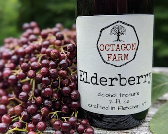 Elderberry Tincture extract natural herbal medicine supplement extract medicinal wild harvest syrup free shipping