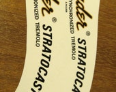 Fender Stratocaster Decal Headstock waterslide decal 1968 - 1975 Strat Vintage Guitar decal