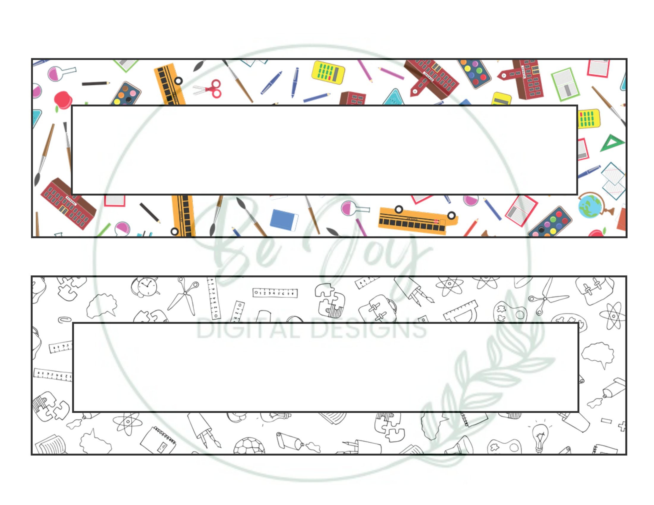 Welcome Back to School Banner| Printable Desk Name Tags| Crayon School ...