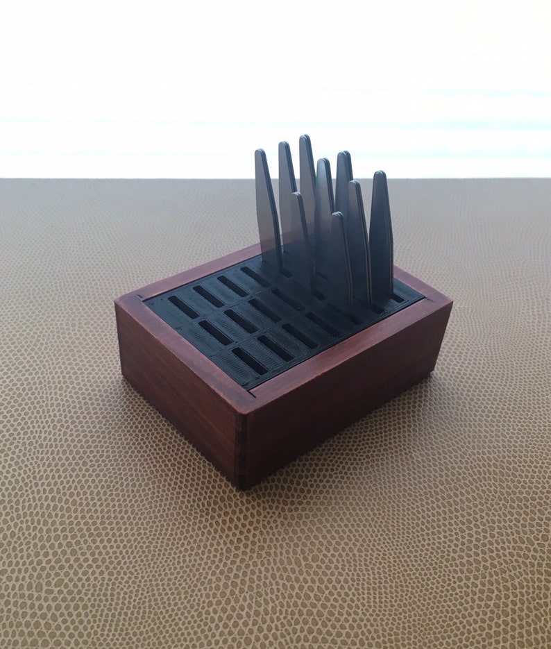 Collar Stay Holder Dark Cherry Stain Etsy