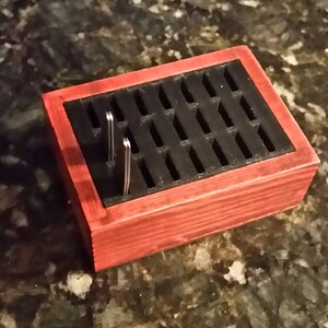 Collar Stay Holder Dark Cherry Stain - Etsy