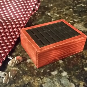 Collar Stay Holder Dark Cherry Stain - Etsy