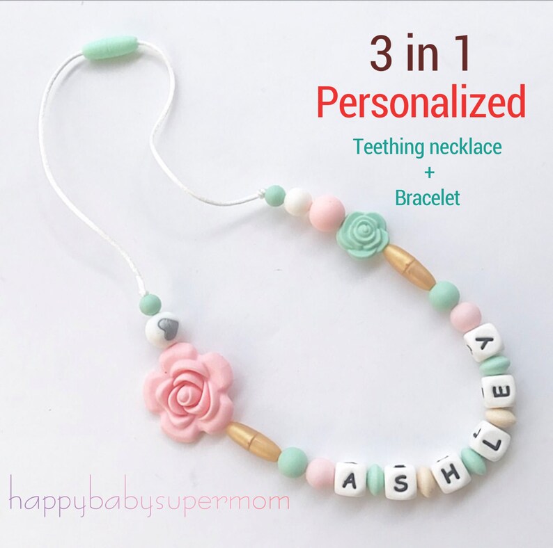 teething necklace for baby girl