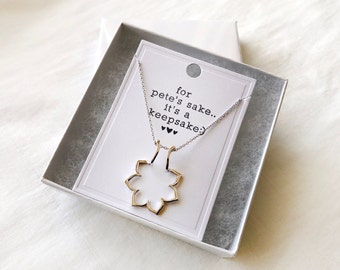 Sterling Silver Sunflower Ring Holder Necklace, Magic Nurse Ring holder, doctor wedding ring, engagement necklace, gift for her, nurse grad