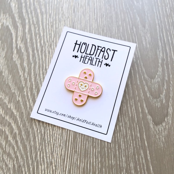 BandAid heart enamel pin, Cute Rn gift, healthcare accessories, Nurse gift for her, Band aid pen