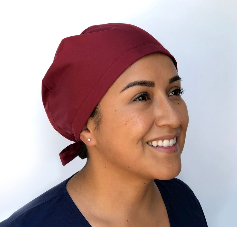 Surgical cap Unisex scrub caps with buttons Medical scrub Etsy