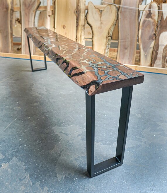 Etsy live edge console table deals