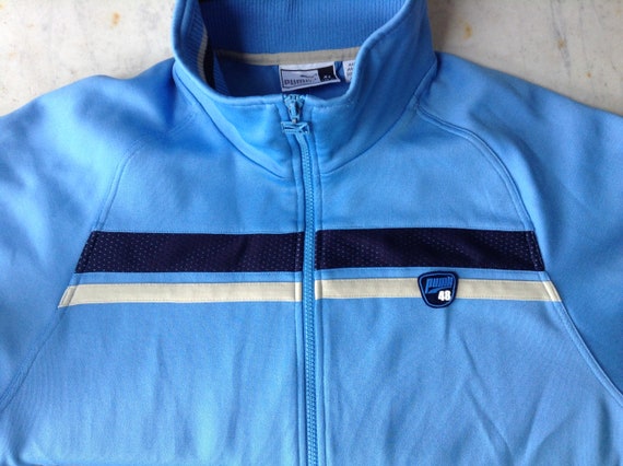 light blue puma jacket