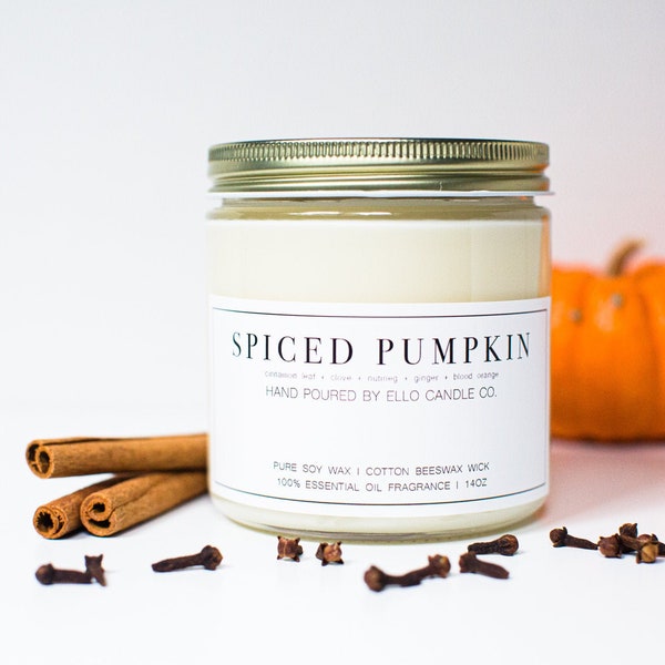 Spiced Pumpkin - Essential Oil Candle