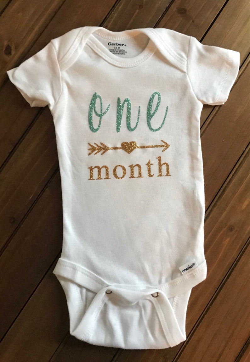 Baby girl month milestone onsies / monthly onesies / baby | Etsy