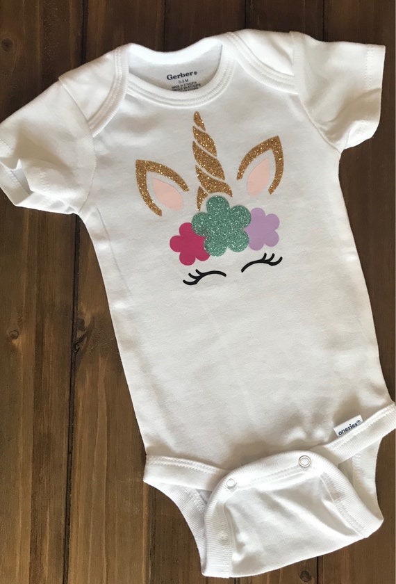 unicorn onesie baby