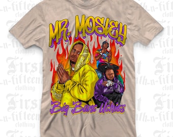 Drakeo The Ruler Mr. Mosley Big Bank Uchies Tee Hip hop Streetwear Stinc Team