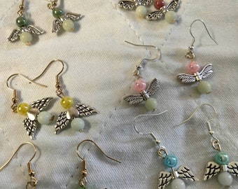 Beaded Angel earrings