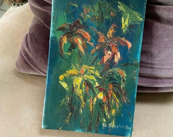 Beautiful* Vintage Flower Painting From France