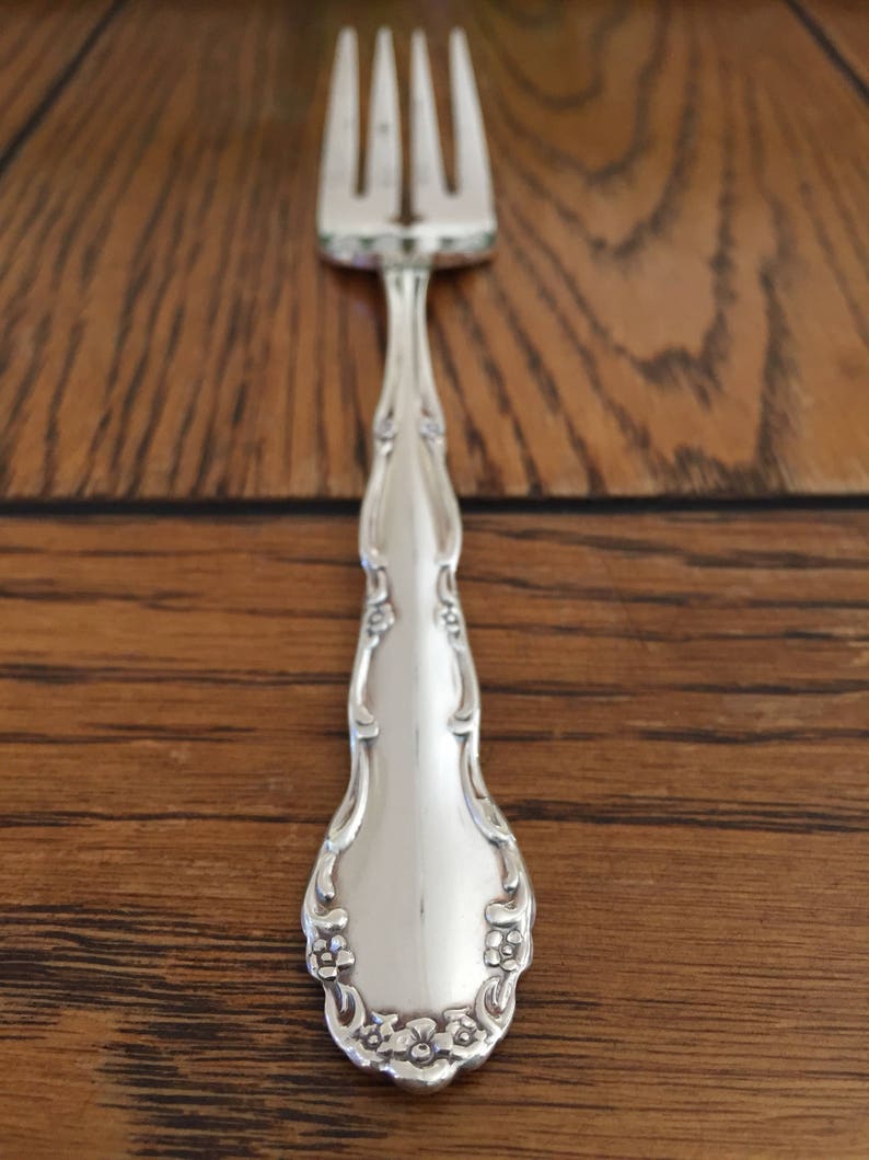 Cake and Pie ~ Vintage ~ Hand Stamped ~ Fork Set