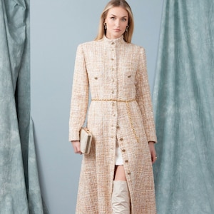 V1926 Vogue 1926 PATRÓN DE COSTURA Abrigo de señora en dos largos con variaciones de cuello Tallas 8-16/18-26