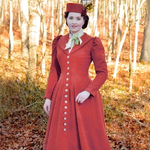 M8123 Sewing Pattern Victorian Historic Misses' Costume Long Coat Sizes 6-14 / 14-22 McCall's 8123 23795016308 23795016315 Angela Clayton