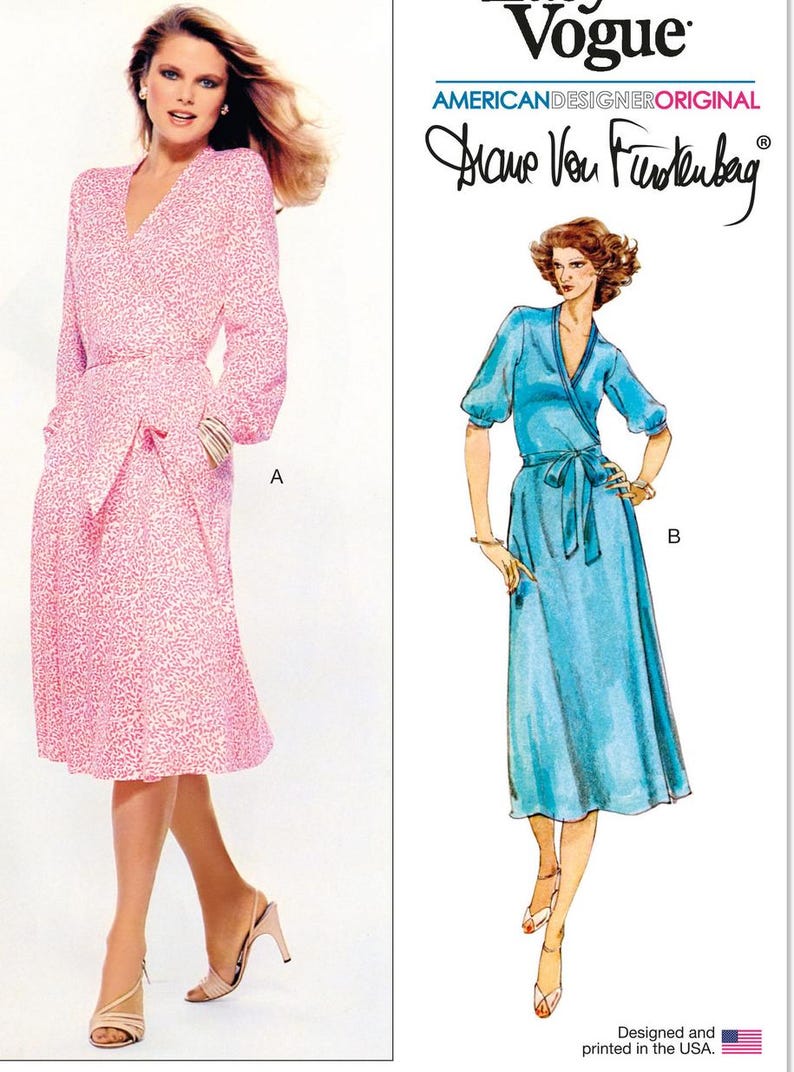 Dvf Pattern NEW V2081 Sewing Pattern Designer Diane Von Furstenberg Misses' Wrap ...