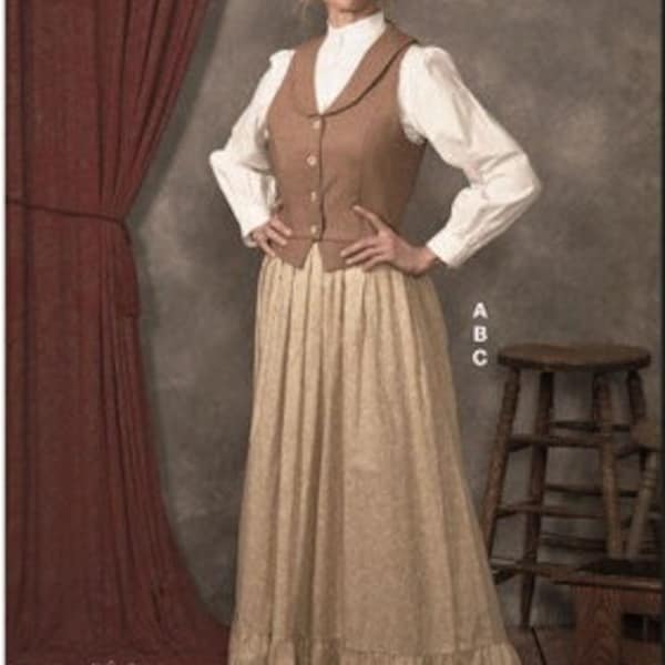 M8398 McCall's Sewing Pattern Misses' Costume Western Wild West Cowgirl Yellowstone 1883 Margaret Dutton Size 8-16 or 18-26