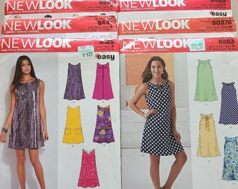 New Look Sewing Patterns for You to Choose Misses' Dresses Uncut Unused All Sizes Included