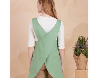 S9564 Sewing Pattern Simplicity 9564 R11472 Garden Kitchen EASY Cross Back Aprons 3 Styles Sizes XS-XL  39363053866 39363595649