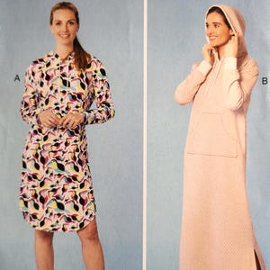 NEW Oop Sewing Pattern KWIK SEW Loungewear Hooded Dress Adult  Sizes Xs-Xl